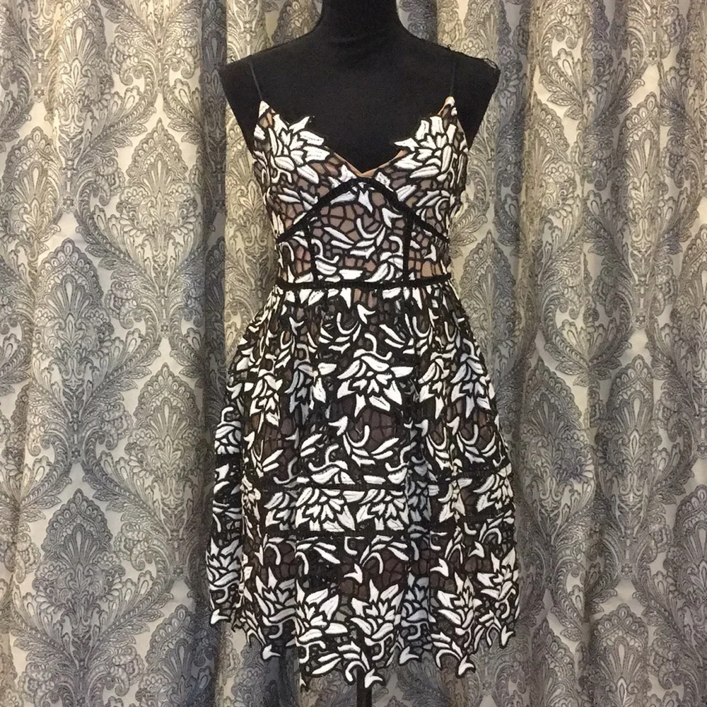 LACE FLORAL DRESS - Picture 3 of 8